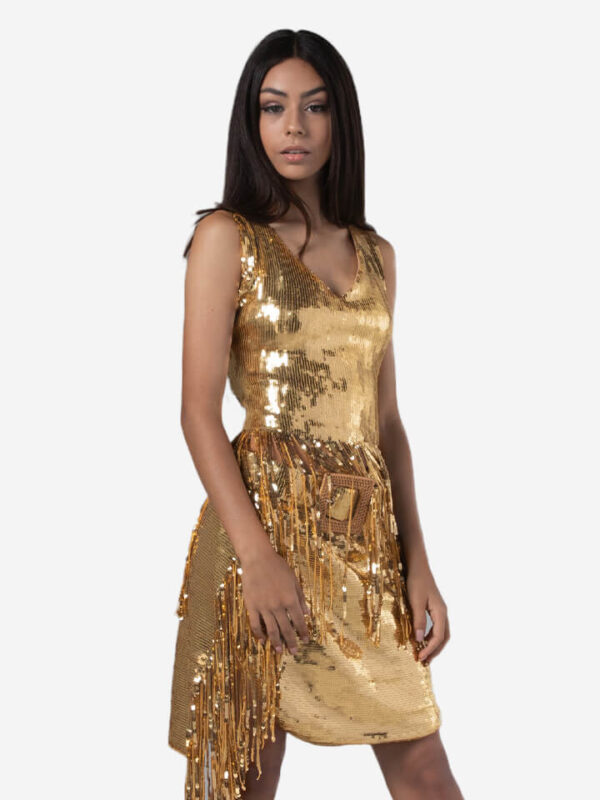 Gold Night Party Dress