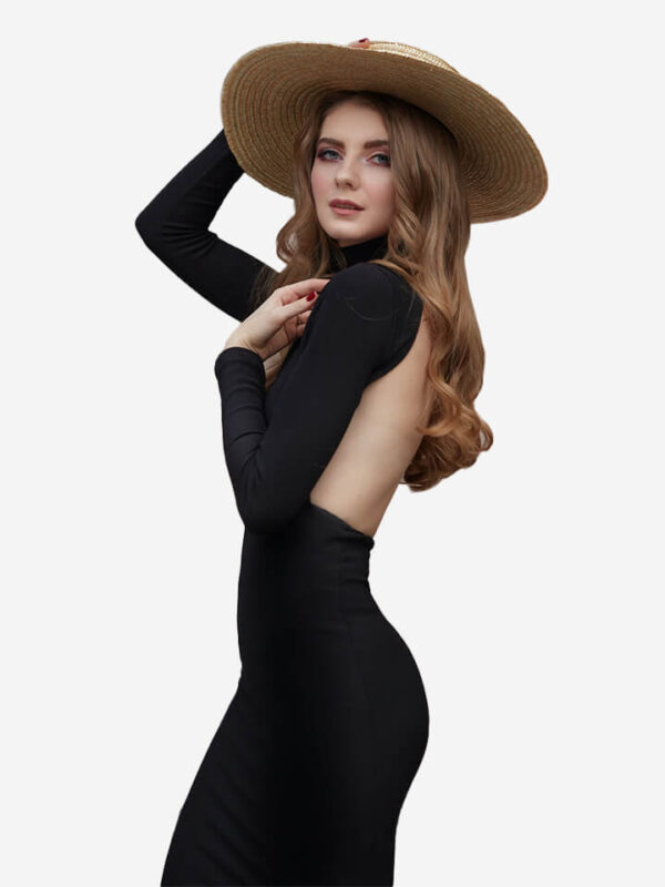 Eterna long Dress Black